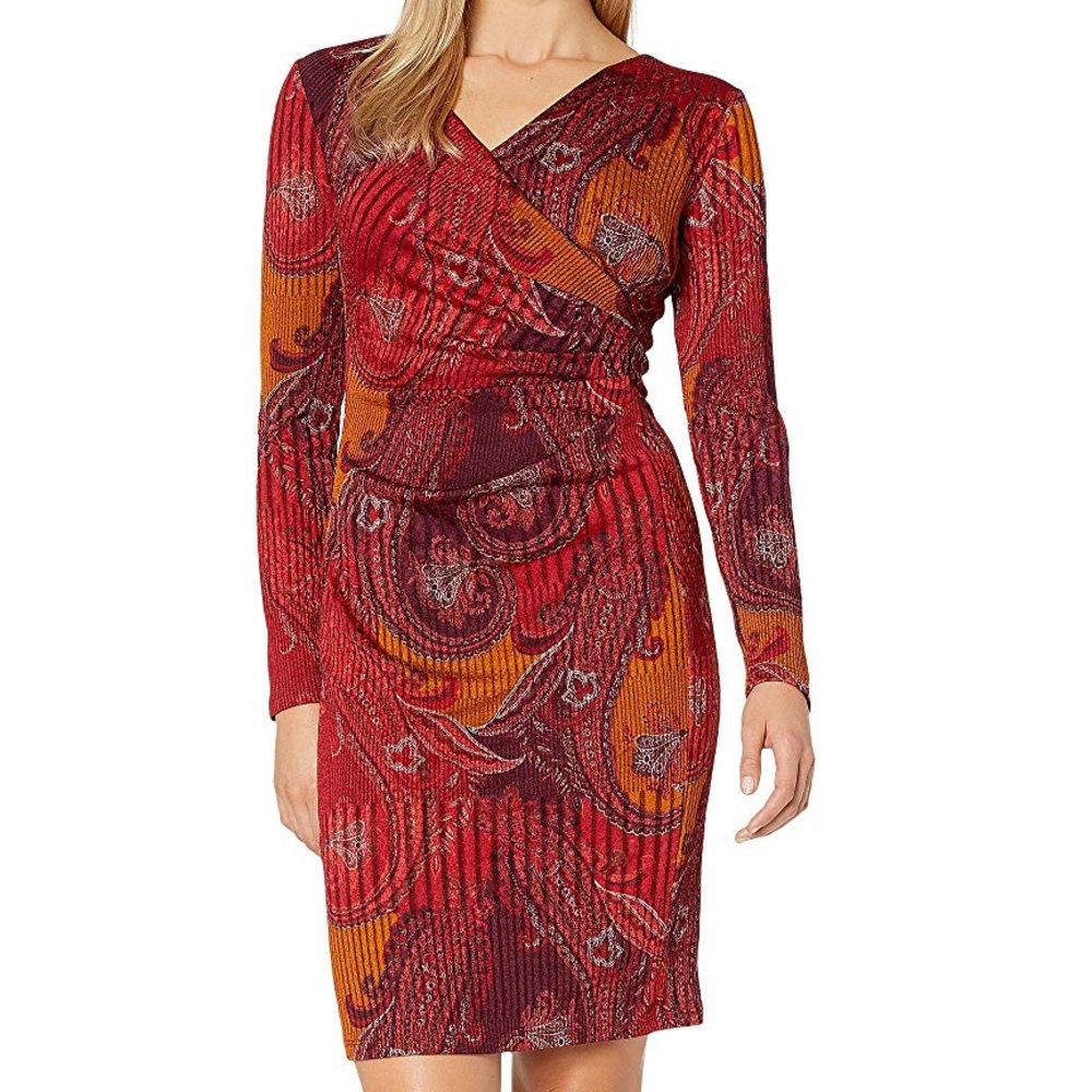 London Times Paisley Sheath Dress